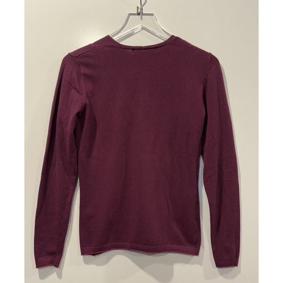 Title Nine V-Neck Knotted Sweater Womens Size XS (1810) - Picture 2 of 5